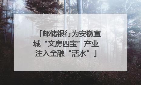 邮储银行为安徽宣城“文房四宝”产业注入金融“活水”